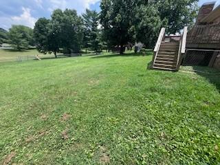 1246 Imperial Dr, Columbia, TN 38401 - view of grassy yard with stairway