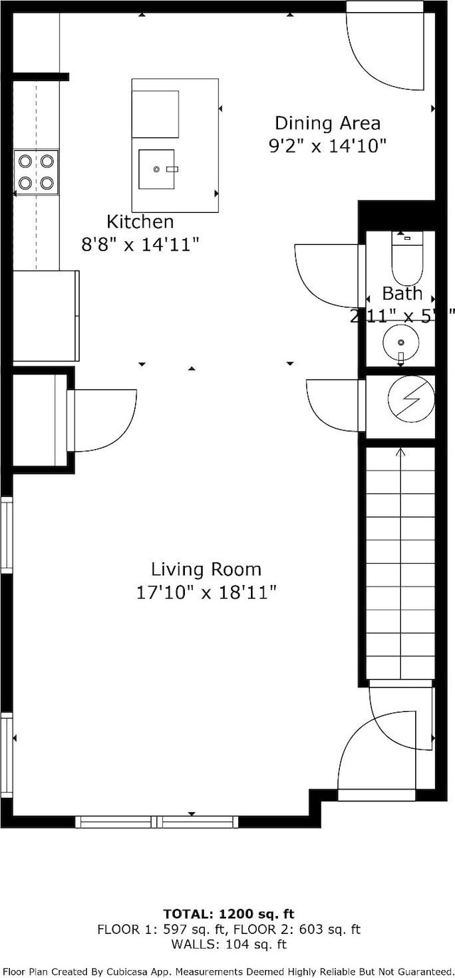 415 9th St, Clarksville, TN 37040 - view of home floor plan