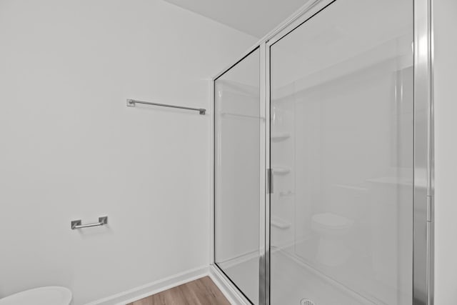 2900 Suzanne Landon Dr Unit E2, Murfreesboro, TN 37130 - bathroom featuring a stall shower and wood finished floors