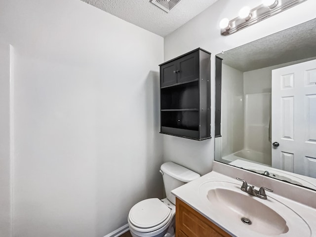 1333 Meredith Way, Clarksville, TN 37042 - bathroom with a textured ceiling, vanity, and a shower