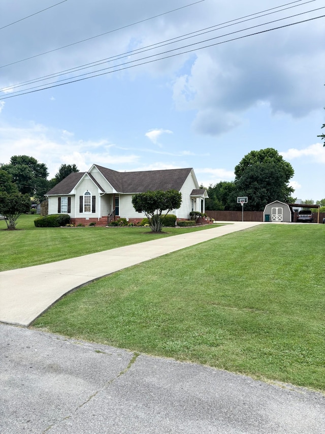 108 Easy St, Pulaski, TN 38478 - single story home with a shed and concrete driveway