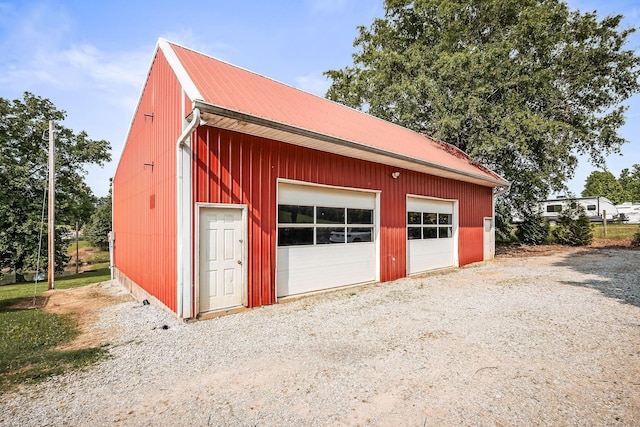 3510 Bybee Branch Rd, Mcminnville, TN 37110 - detached garage with gravel driveway