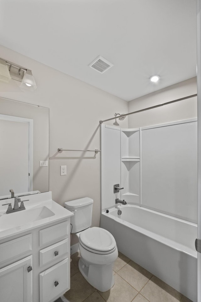 258 Dartmoor Pl, Goodlettsville, TN 37072 - bathroom featuring vanity, tile patterned flooring, and tub / shower combination