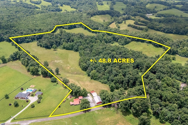 540 Powell Hollow Rd, Tullahoma, TN 37388 - view of rural area with property parcel outlined