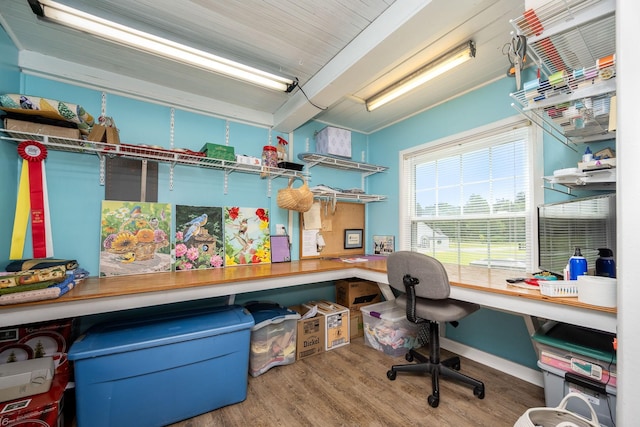 540 Powell Hollow Rd, Tullahoma, TN 37388 - office featuring wood finished floors and baseboards