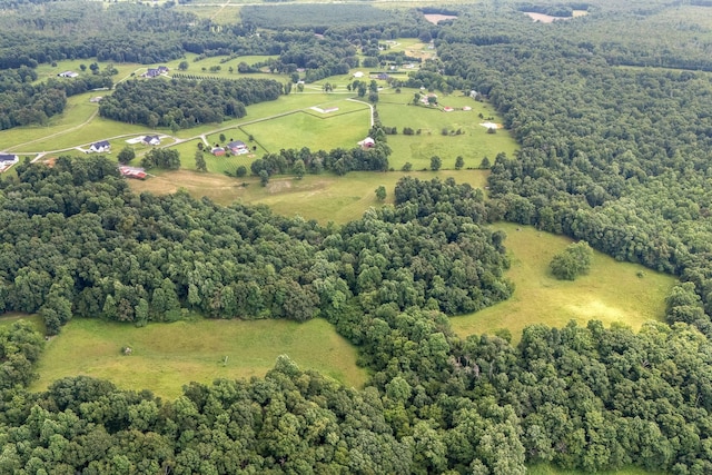 540 Powell Hollow Rd, Tullahoma, TN 37388 - aerial view of property's location featuring rural landscape and a heavily wooded area