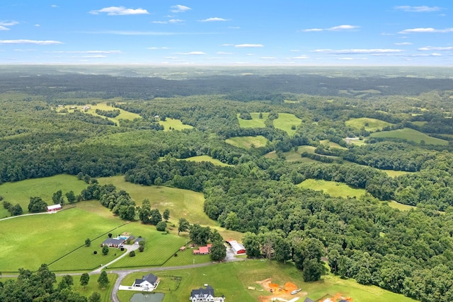 540 Powell Hollow Rd, Tullahoma, TN 37388 - aerial view of sparsely populated area with a heavily wooded area
