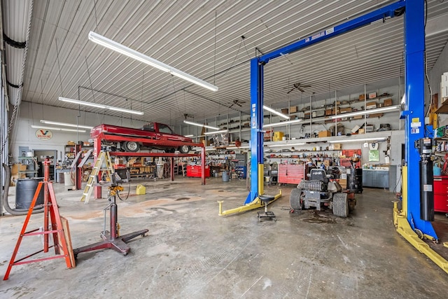 540 Powell Hollow Rd, Tullahoma, TN 37388 - garage with a workshop area