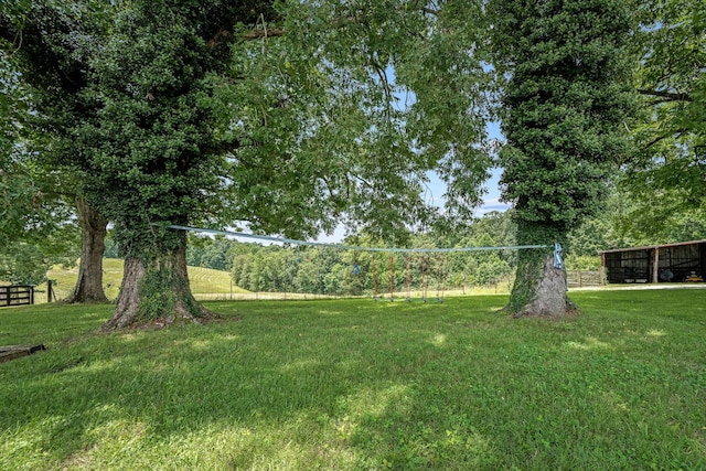 540 Powell Hollow Rd, Tullahoma, TN 37388 - view of green lawn with volleyball court