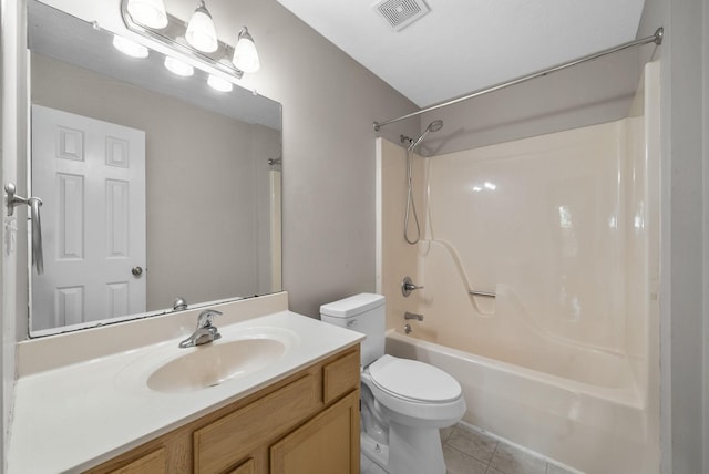 529 Southwind Dr, Hopkinsville, KY 42240 - full bathroom with tub / shower combination, vanity, and tile patterned flooring