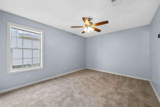 529 Southwind Dr, Hopkinsville, KY 42240 - carpeted spare room featuring baseboards and ceiling fan