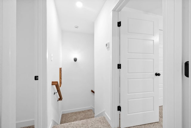 914 Power St Unit 12, Clarksville, TN 37042 - stairway featuring baseboards and carpet flooring