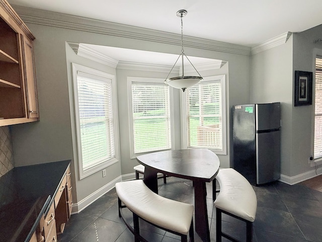 1413 Station Four Ln, Old Hickory, TN 37138 - dining space with baseboards and ornamental molding