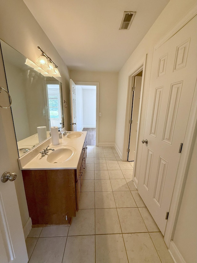 1413 Station Four Ln, Old Hickory, TN 37138 - full bath featuring double vanity and tile patterned floors