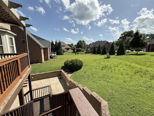 1413 Station Four Ln, Old Hickory, TN 37138 - view of green lawn with a residential view and a patio area