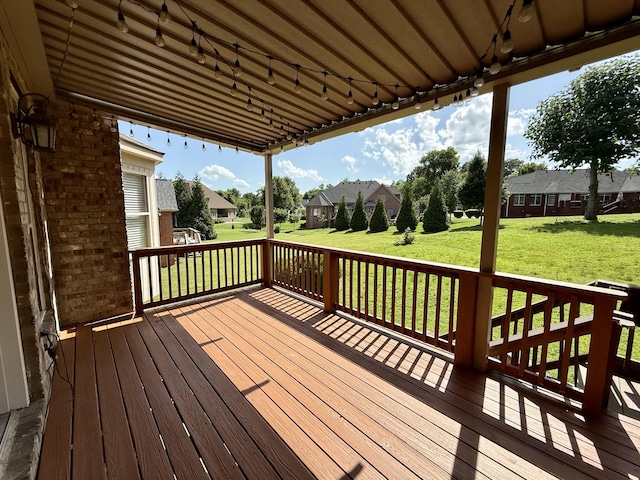 1413 Station Four Ln, Old Hickory, TN 37138 - deck with a residential view and a yard