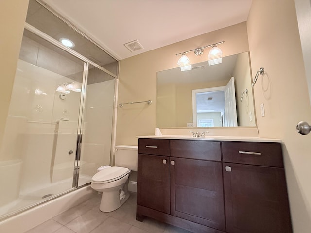 1413 Station Four Ln, Old Hickory, TN 37138 - full bath featuring tile patterned flooring, a shower stall, and vanity