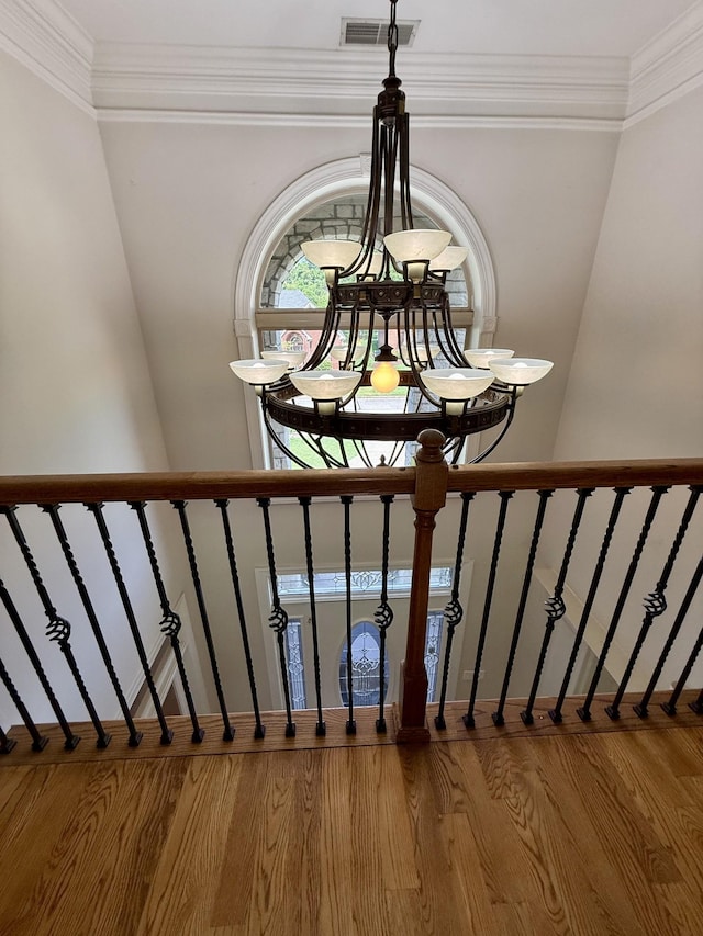 1413 Station Four Ln, Old Hickory, TN 37138 - detailed view of wood finished floors and ornamental molding