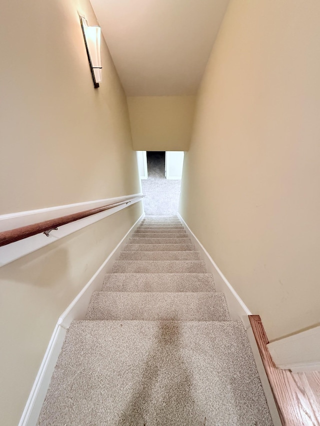 1413 Station Four Ln, Old Hickory, TN 37138 - staircase with baseboards and carpet