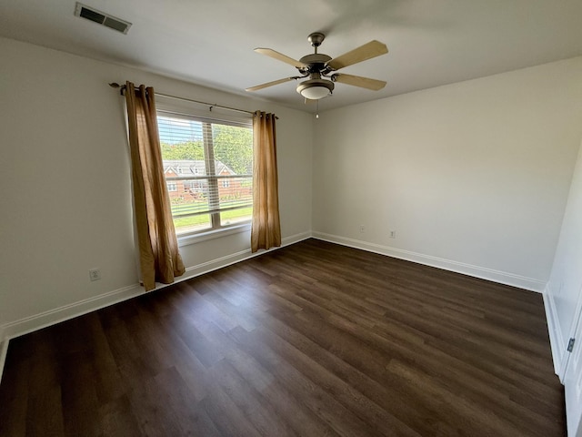 1413 Station Four Ln, Old Hickory, TN 37138 - empty room featuring dark wood-type flooring and ceiling fan