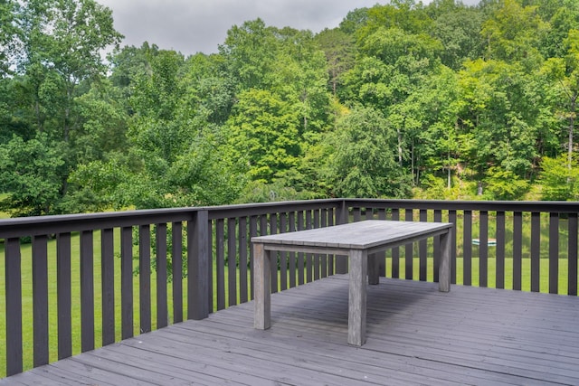 1261 S Cedar Ln, Chickamauga, GA 30707 - view of wooden deck