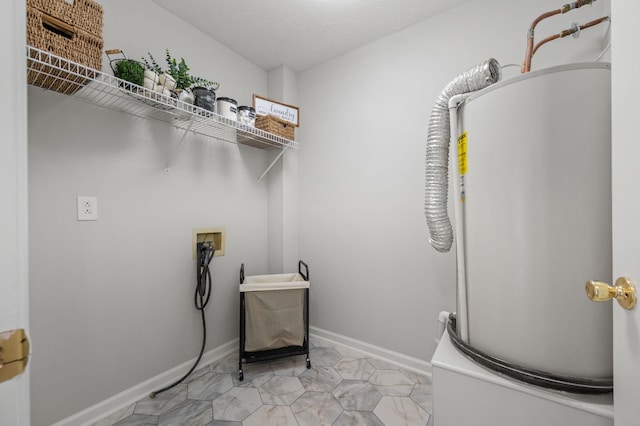 785 E Northfield Blvd, Murfreesboro, TN 37130 - laundry room featuring electric water heater, hookup for a washing machine, and light tile patterned floors