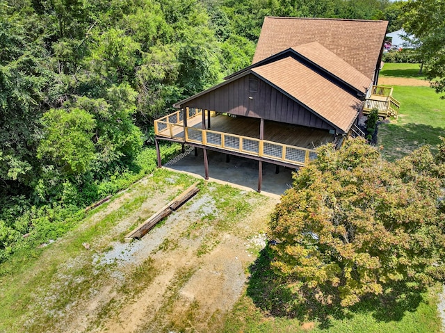 115 Annabelle Way, Ashland City, TN 37015 - view from above of property with a heavily wooded area