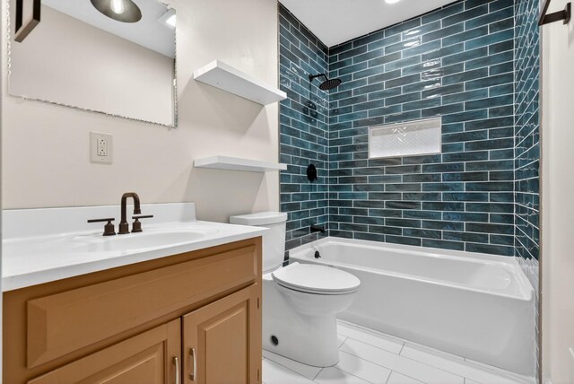 115 Annabelle Way, Ashland City, TN 37015 - bathroom with vanity, shower / bathtub combination, and tile patterned flooring