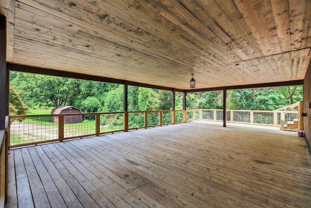 115 Annabelle Way, Ashland City, TN 37015 - wooden deck with view of wooded area