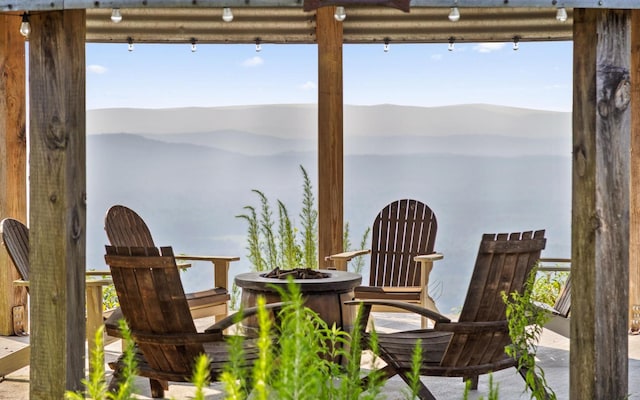 36 Still Hollow Rd, Menlo, GA 30731 - view of patio featuring a fire pit