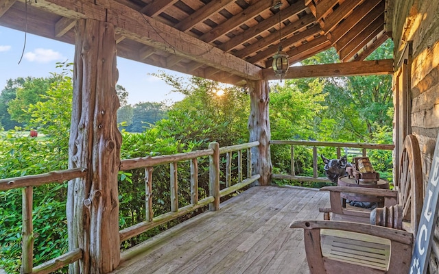 36 Still Hollow Rd, Menlo, GA 30731 - view of wooden terrace