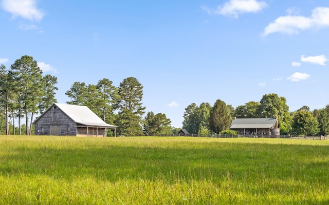 36 Still Hollow Rd, Menlo, GA 30731 - view of yard featuring a barn, an outbuilding, and a rural view