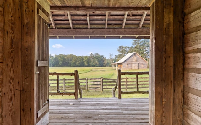 36 Still Hollow Rd, Menlo, GA 30731 - deck with a view of rural / pastoral area and a yard
