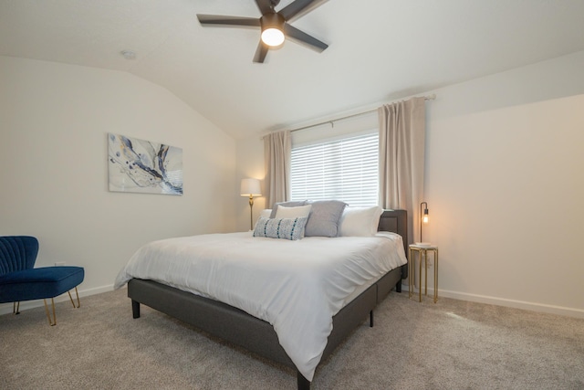 5314 Dan Post Way, Murfreesboro, TN 37128 - carpeted bedroom with vaulted ceiling and a ceiling fan