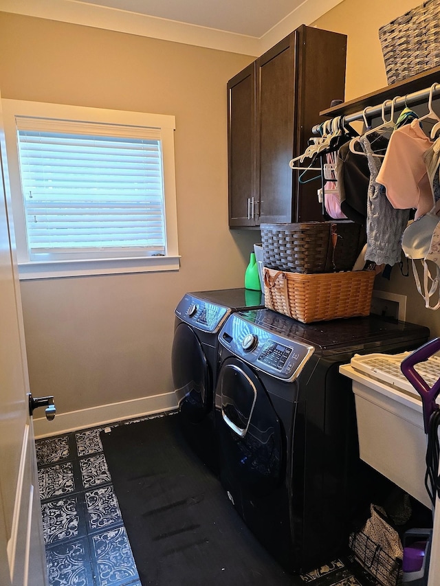 8009 Shelly Plum Dr, Murfreesboro, TN 37128 - washroom with cabinet space and washing machine and dryer