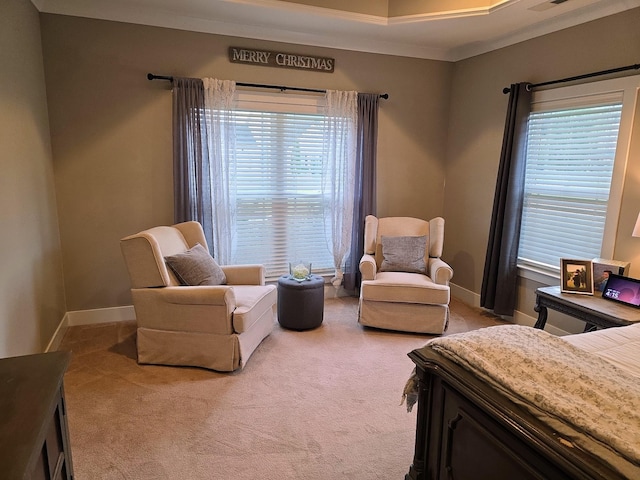 8009 Shelly Plum Dr, Murfreesboro, TN 37128 - carpeted bedroom featuring baseboards and ornamental molding