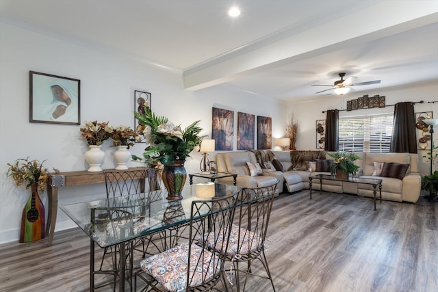 3331 Alta Ln, Murfreesboro, TN 37128 - living room with light wood-type flooring and ceiling fan