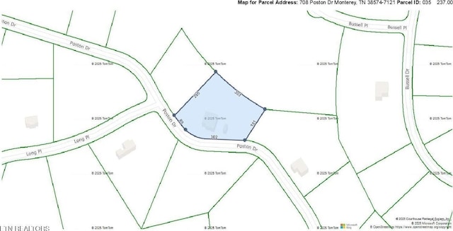 708 Poston Dr, Monterey, TN 38574 - parcel map