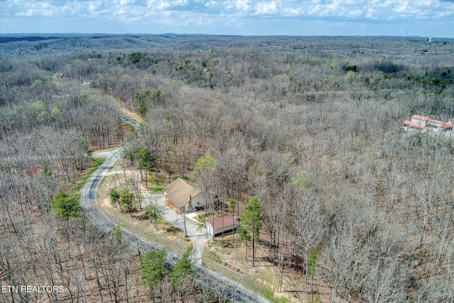 708 Poston Dr, Monterey, TN 38574 - aerial view of property and surrounding area featuring a forest