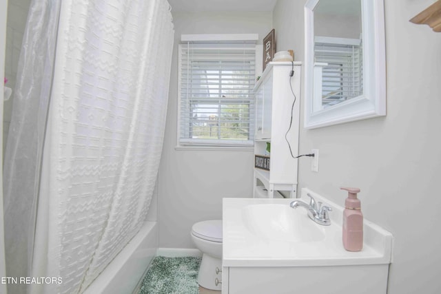 8114 Sharp Rd, Powell, TN 37849 - full bath with vanity, shower / bath combination with curtain, and tile patterned floors