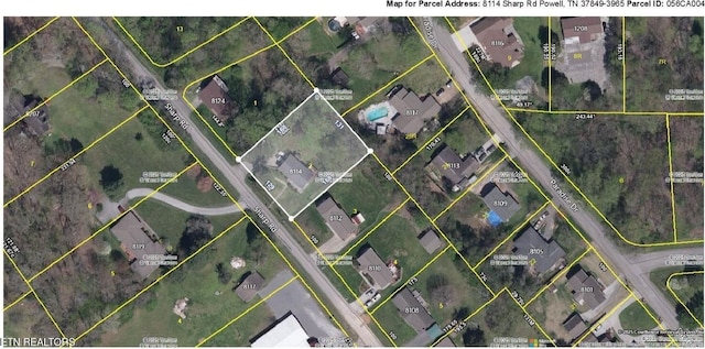 8114 Sharp Rd, Powell, TN 37849 - map of property location
