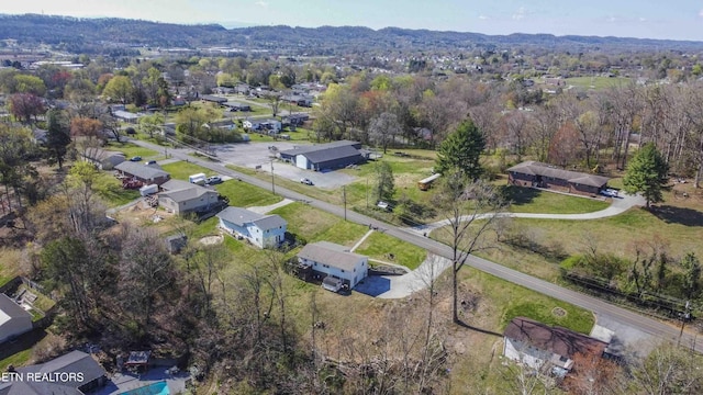 8114 Sharp Rd, Powell, TN 37849 - aerial view of property and surrounding area with nearby suburban area