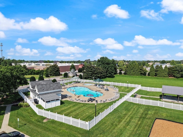 236 Comer Cir, Murfreesboro, TN 37128 - aerial view of a pool area