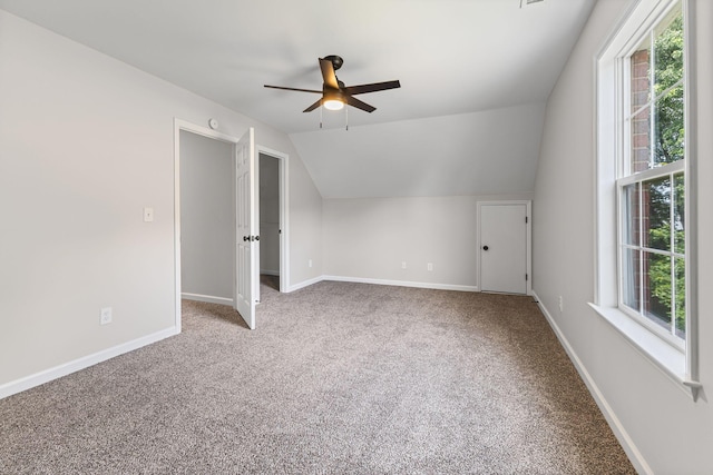 236 Comer Cir, Murfreesboro, TN 37128 - bonus room with carpet, a ceiling fan, and lofted ceiling