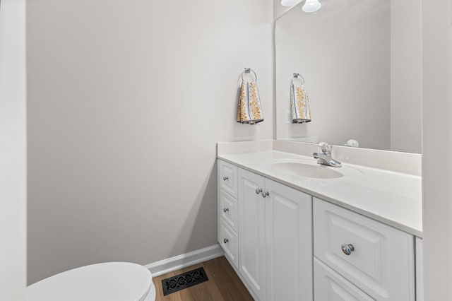 236 Comer Cir, Murfreesboro, TN 37128 - half bathroom featuring vanity and wood finished floors