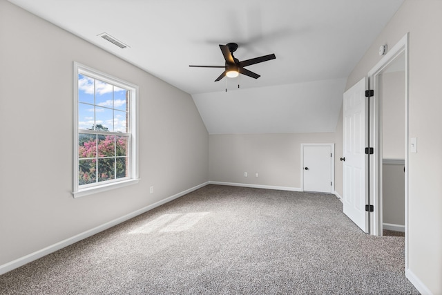 236 Comer Cir, Murfreesboro, TN 37128 - bonus room featuring a ceiling fan, carpet, and lofted ceiling