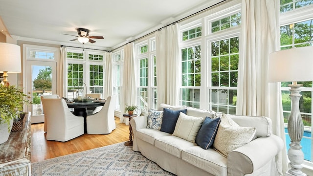 529 Derby Downs, Lebanon, TN 37087 - sunroom featuring french doors and wood finished floors