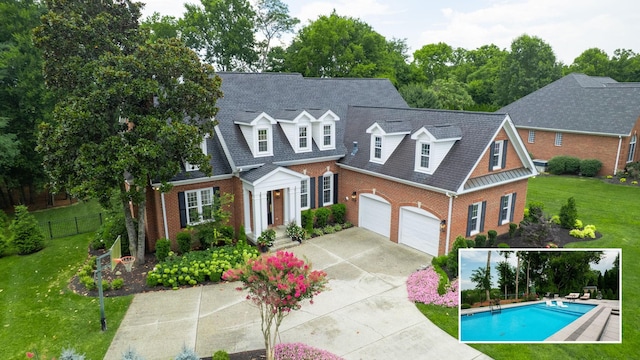529 Derby Downs, Lebanon, TN 37087 - view of front of house with brick siding, concrete driveway, and a shingled roof
