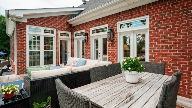 529 Derby Downs, Lebanon, TN 37087 - deck featuring french doors and outdoor lounge area