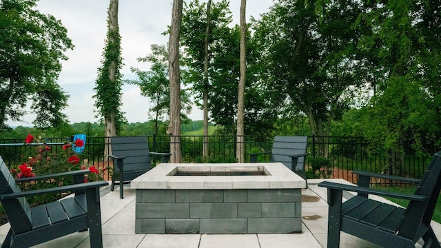 529 Derby Downs, Lebanon, TN 37087 - view of patio with an outdoor fire pit